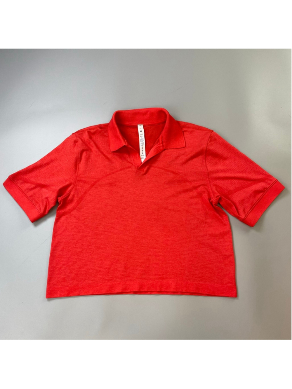 Lululemon Swiftly Tech Relaxed Fit Polo Shirt Red Women’s 6 Preppy Athleisure